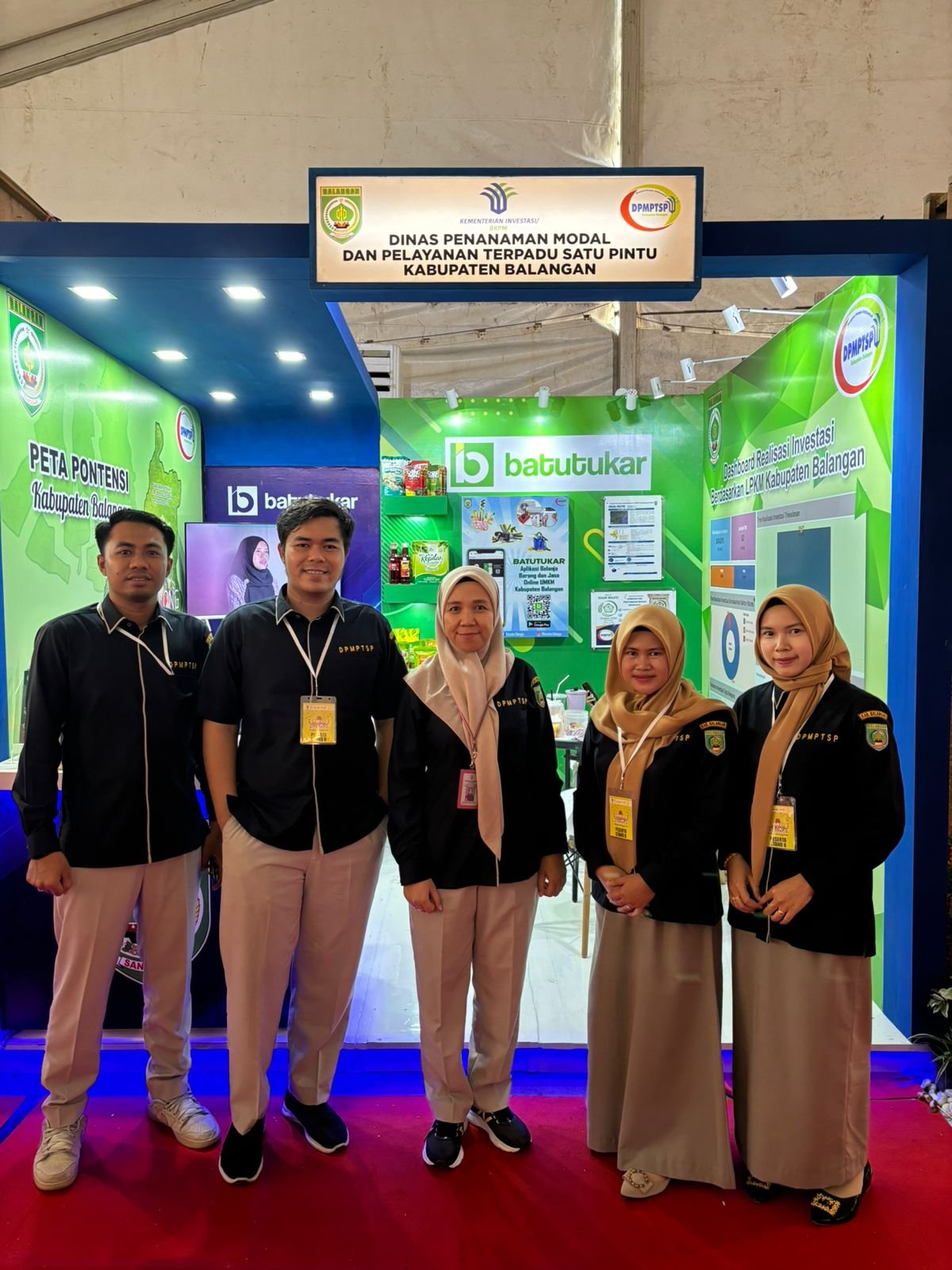 DPMPTSP kab Balangan ikut serta mengisi stand di acara kalsel EXPO 2024 murjani banjarbaru 18-22 september 2024